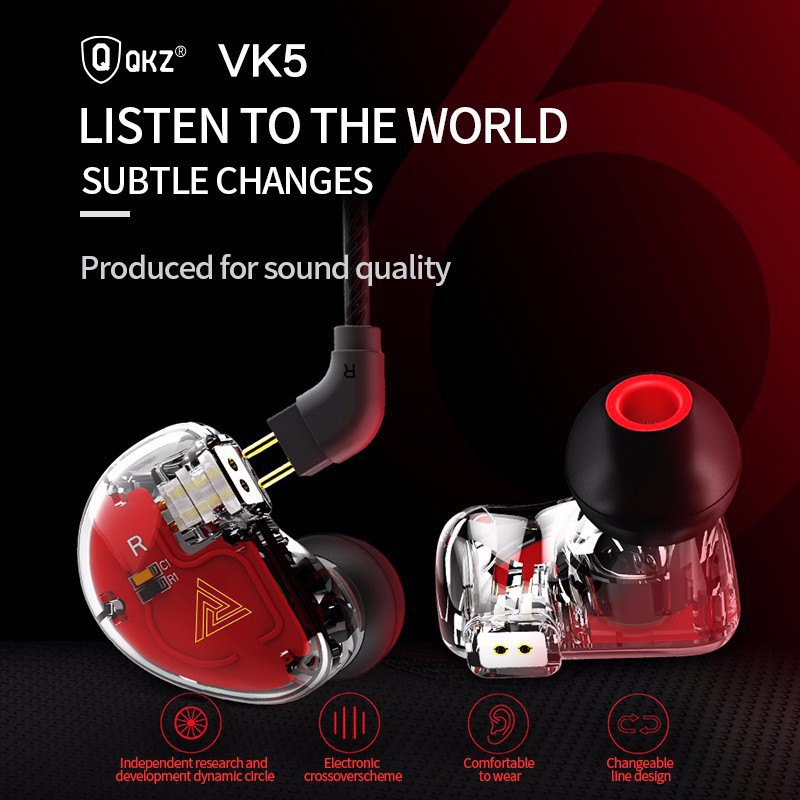 QKZ-VK5 Earphone Bass Dynamic Driver