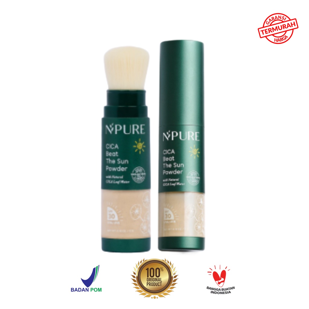 Jual Npure Sunscreen Powder Cica Beat The Sun Powder Shopee Indonesia