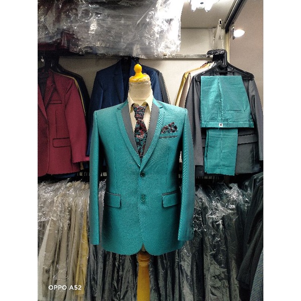 jas hijau Wardah jas pengantin jas nikah jas slimfit jas wedding jas organizer jas formal pria