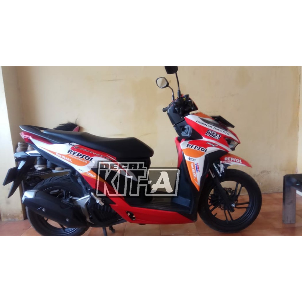 Decal New Vario 150 Facelite 2018 Red Bull Sticker Striping Stiker Vario 2018