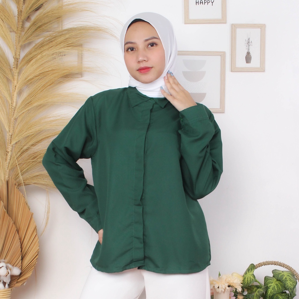 RX Fashion - Flowing Oversize / Kemeja Wanita - BN-H.BOTOL