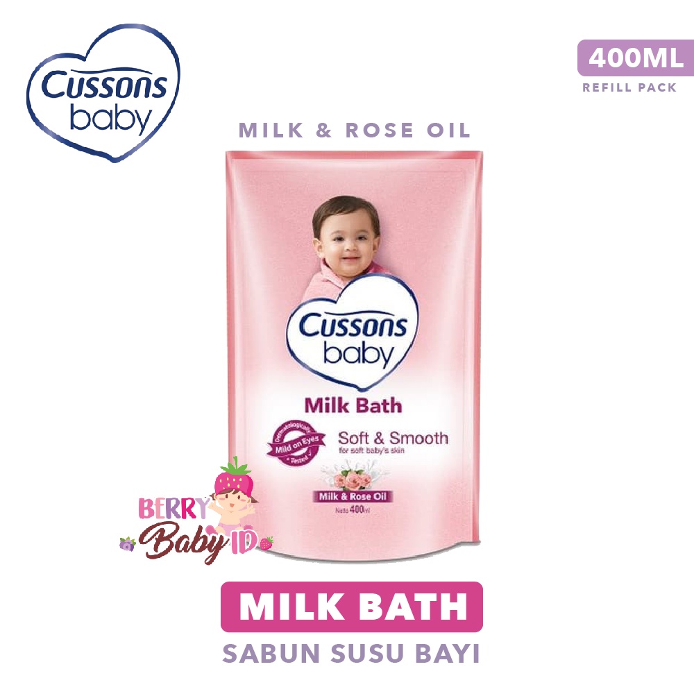 Cussons Baby Milk Bath Sabun Mandi Bayi 400 Ml Refill Pack Berry Mart