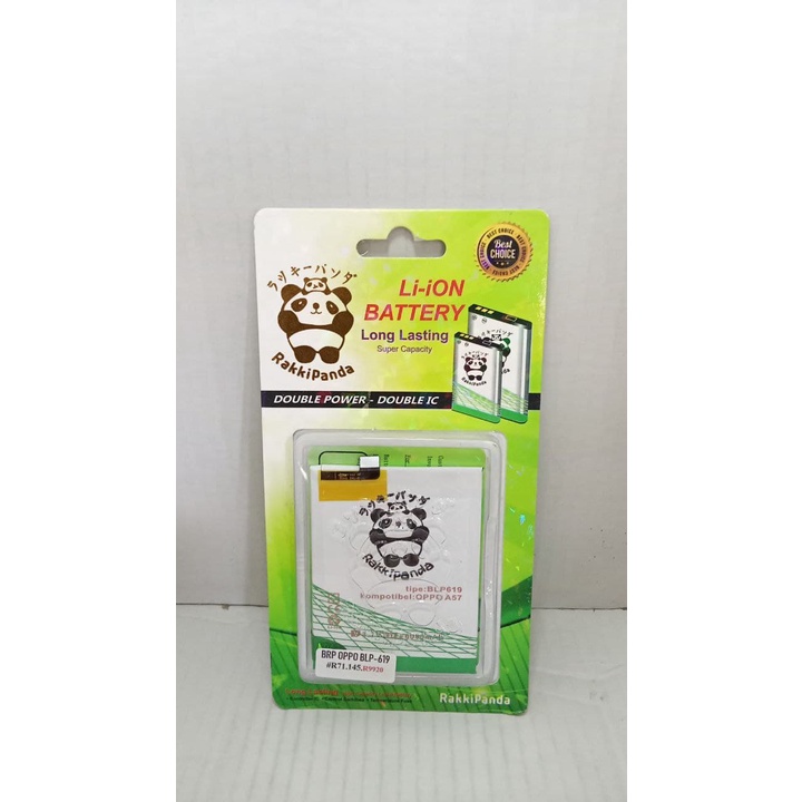 BAT BATRE BATTERY BATERAI RAKKIPANDA BLP619 OPPO A39/A57 DOUBLE POWER
