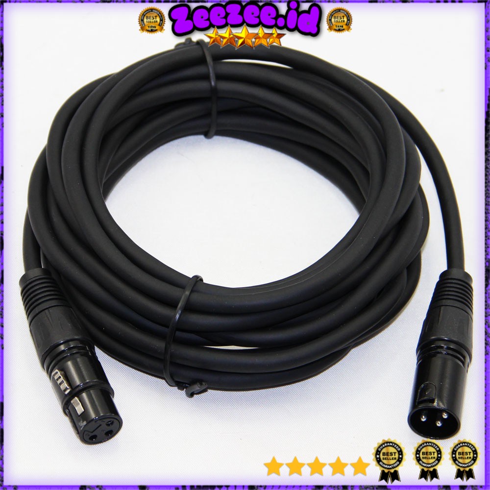 Kabel XLR M/F OFC Microphone Karaoke Shielded 3 Meter