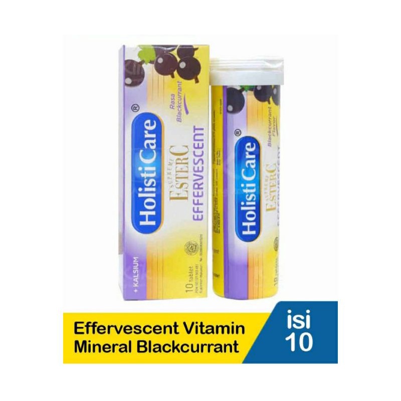 Holisticare Effervescent Vitamin &amp; Mineral 10SBlackcurrant