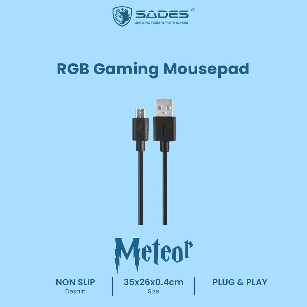 Sades Meteor RGB Gaming Mousepad