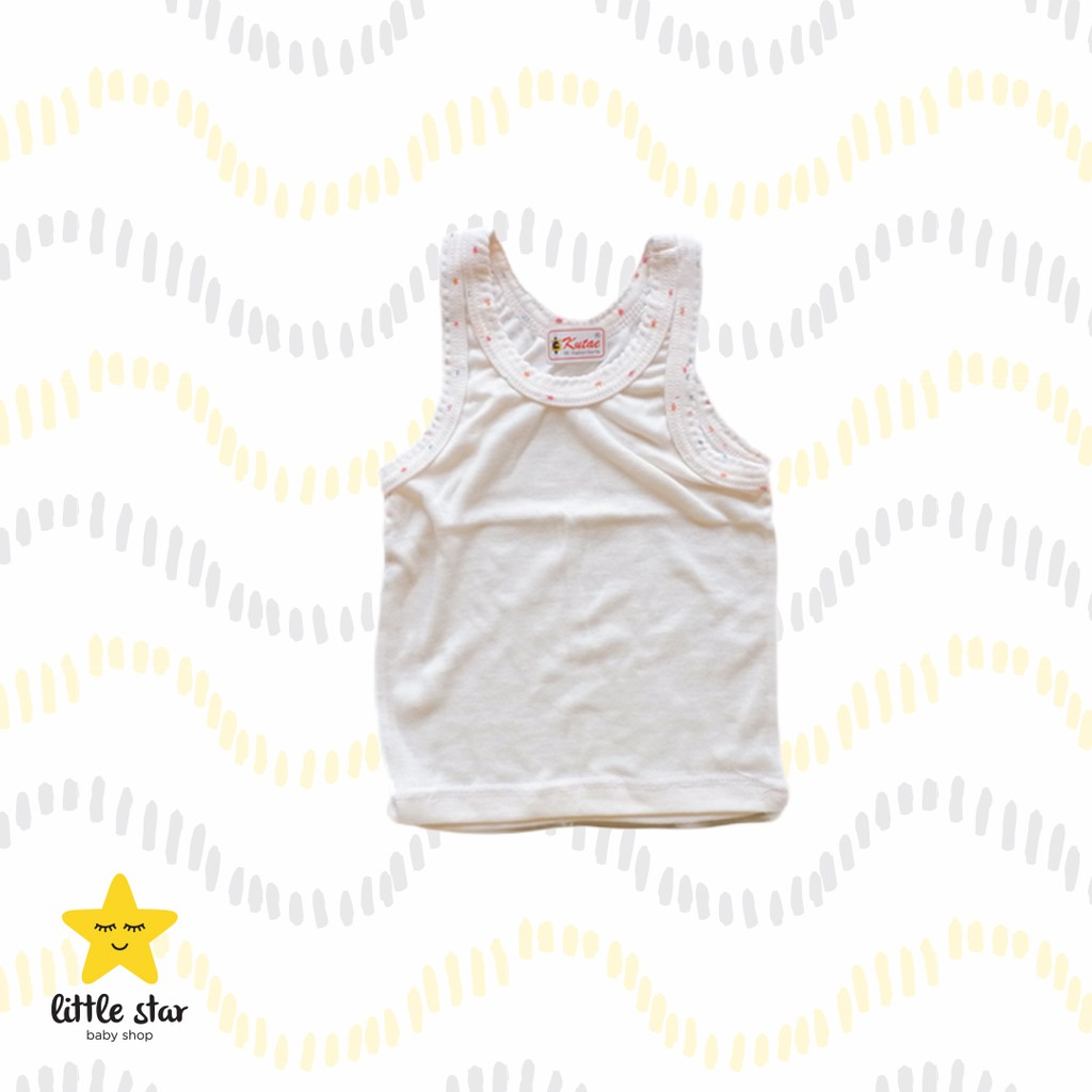 ISI 3 PCS - Kutae Singlet Anak | Kaos Dalam Bayi Cewek Cowok Newborn