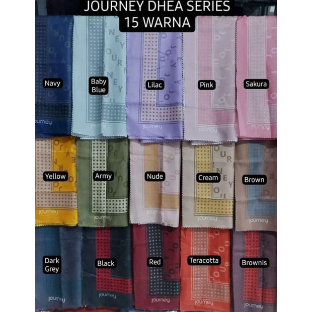 Journey motif/Hijab journey reguler terbaru