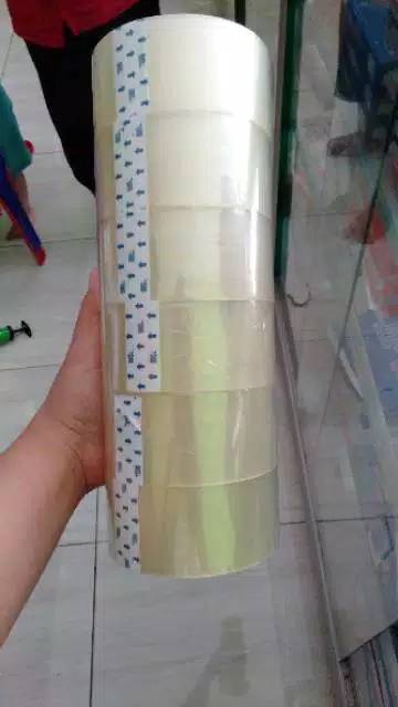 

TERMURAH Lakban bening / isolasi putih (dikirim merk sesuai stok)
