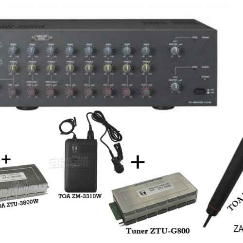AMPLIFIER TOA ZA-2128 MW + (1 MIC HANDHELD + 1 MIC JEPIT )