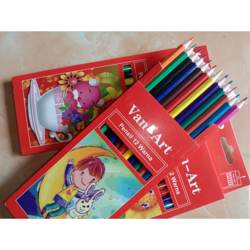

(90gr) 1pak pensil 12 warna PANJANG
