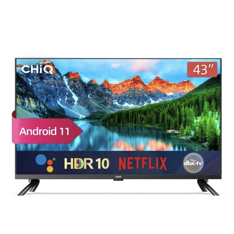 CHIQ Smart TV 43 Inch Newest Android 11 Frameless L43G7P