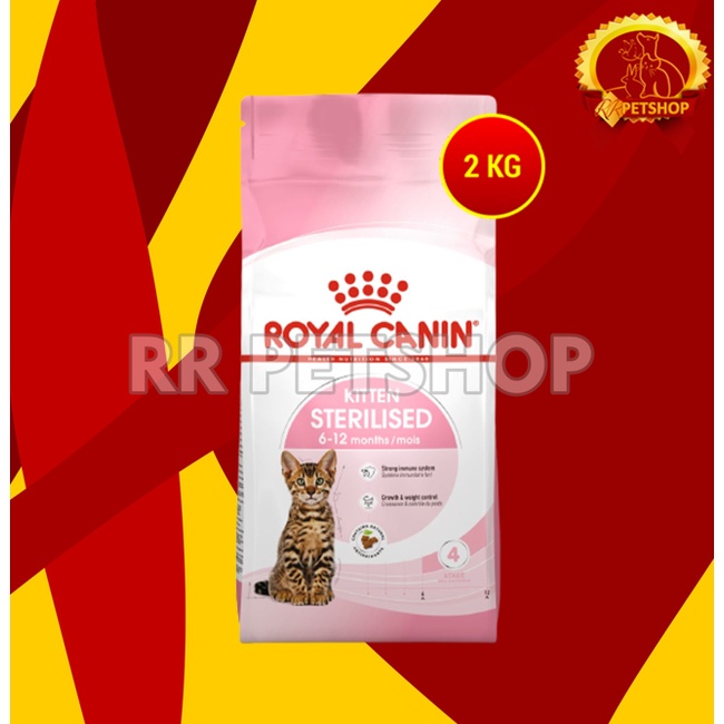 Royal Canin Kitten Sterillised Cat Food Makanan Kucing Sterill 2 KG