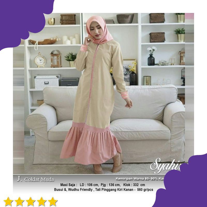 GAMIS WANITA SYAHIRA COKLAT MUDA