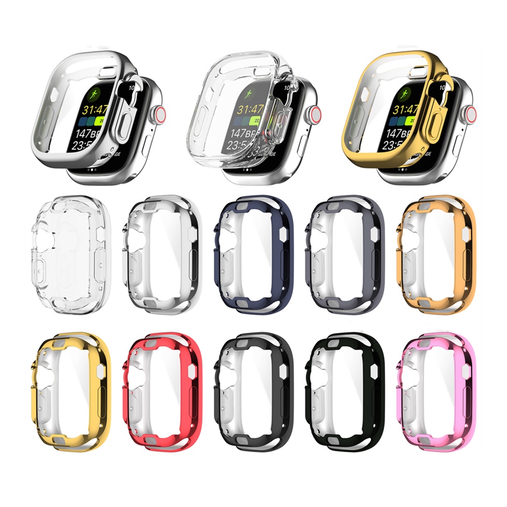 Casing Pelindung Bahan TPU Ukuran 49mm Untuk Apple Watch Ultra