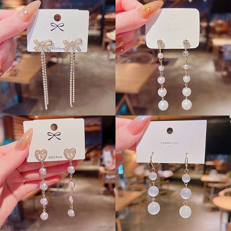 Anting Korea Earrings Perak/Emas Cabang / Bunga / Jumbai / Berlian Murah Giwang Anting Tindik Perhiasan/ANTING KOREA PREMIUM /ANTING KARAKTER TINDIKAN HELIX TRAGUS/ ANTING MEWAH/ ANTING KOREA/ ANTING SIMPLE