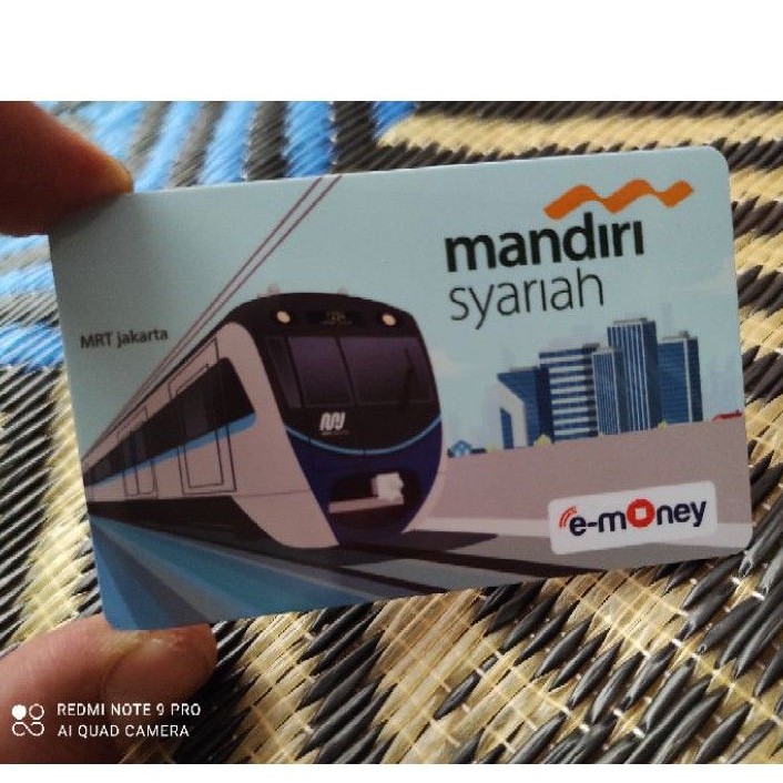 eMoney Mandiri Syariah - MRT Jakarta ORI /Like eTOLL Tapcash Flazz or Brizzi