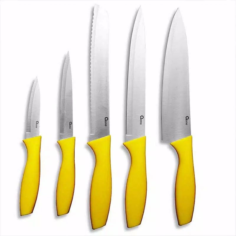 Oxone Ox-906 Pisau Set Knife Dapur Pemotong Alat Potong Daging Buah Makanan Tempatnya Wadah Ox 906