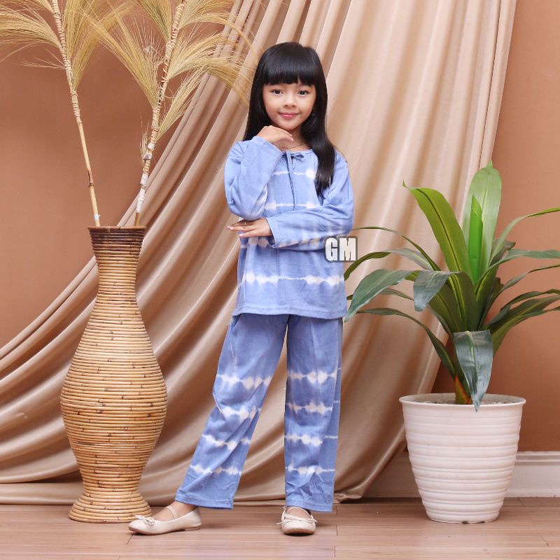 Setelan anak bahan kaos motif terbaru lucu2