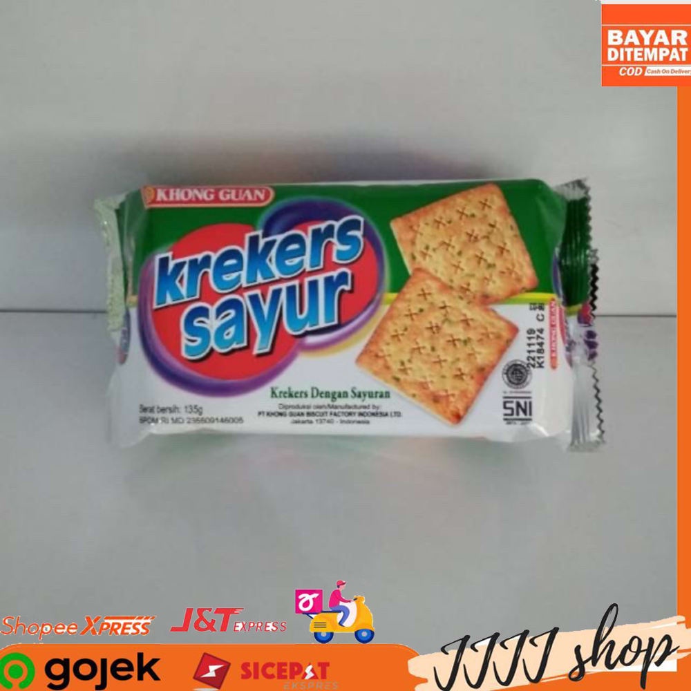 

Khong Guan Krekers Cemilan Snack Cracker Sayur 135gr