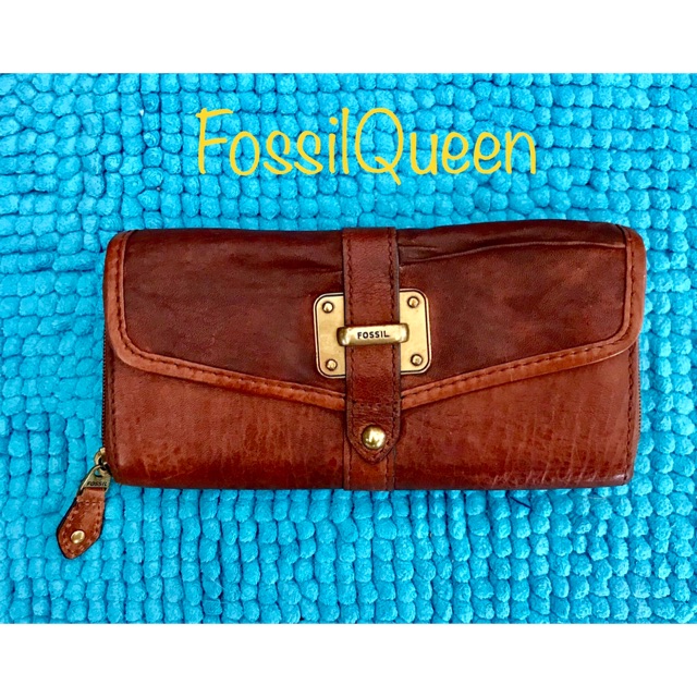 Dompet Fossil Vintage Original Preloved Full Leather Kulit Tas