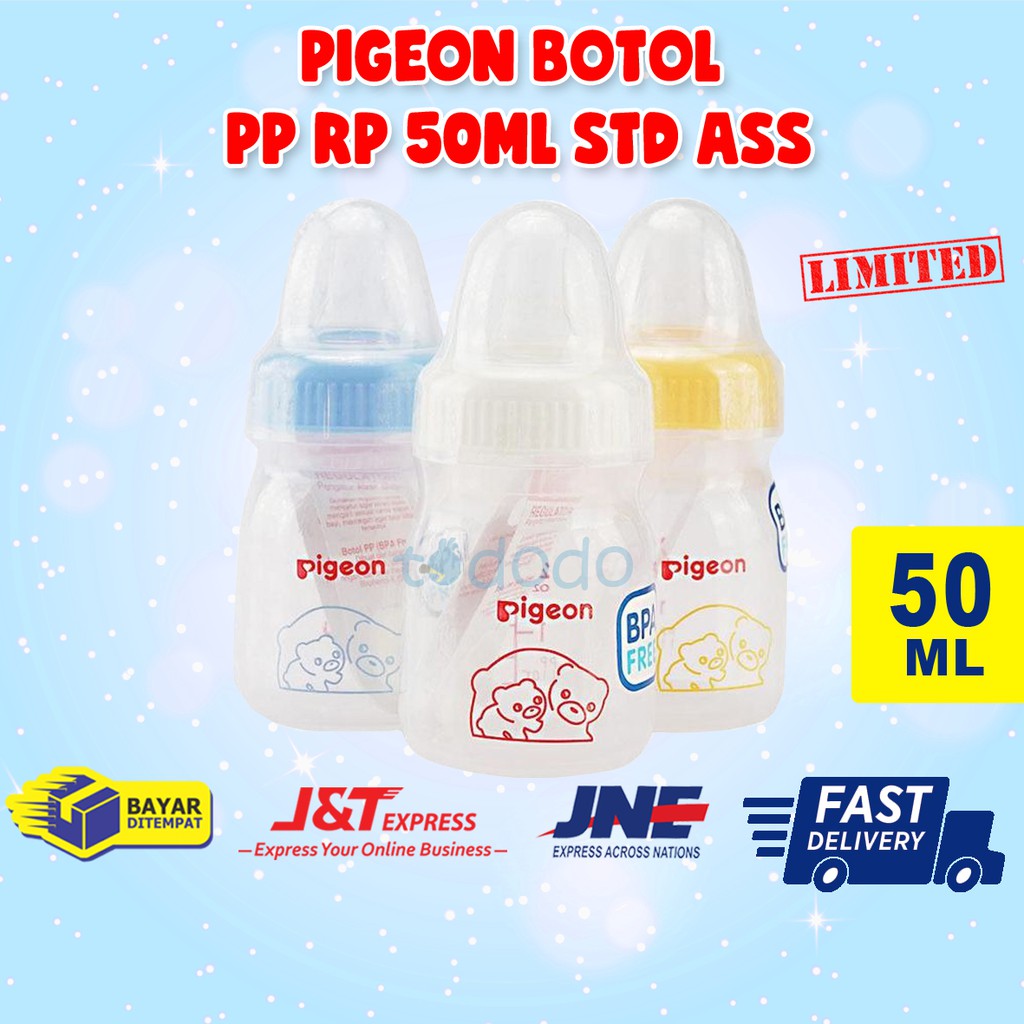 Pigeon Botol PP RP 50ml Standard Assort - Botol Susu