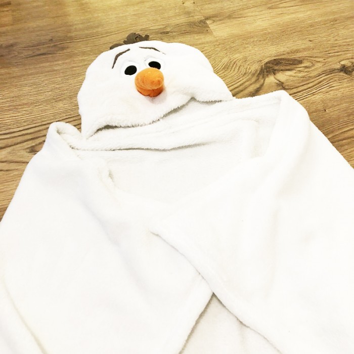 Selimut Topi Snowman Karakter Olaf Frozen Selimut Bayi Babymaniashop / Blanket /Selimut Karakter