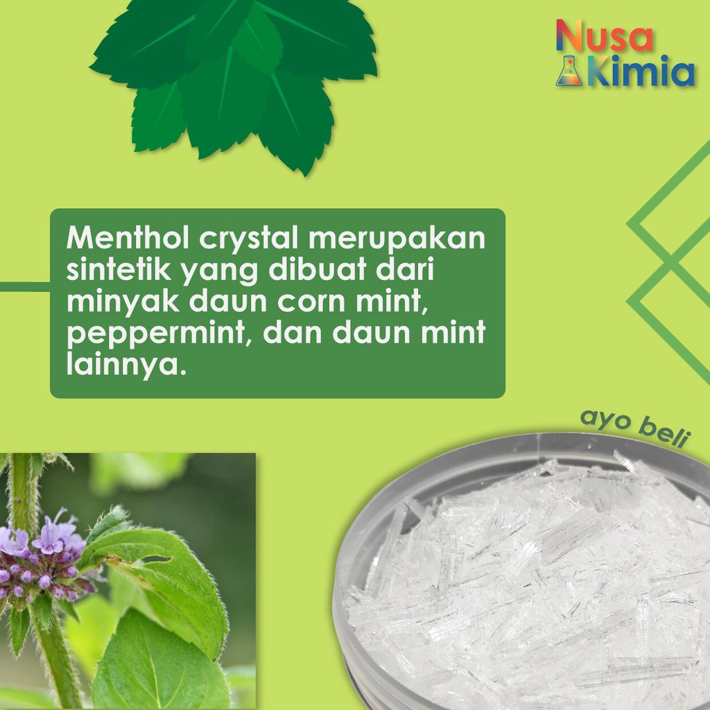 Menthol Crystal Food Grade 250 gram