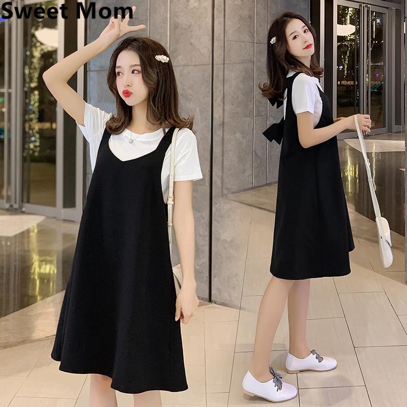 Setelan Kaos T Shirt Model  A Line  Dress Lengan Pendek 