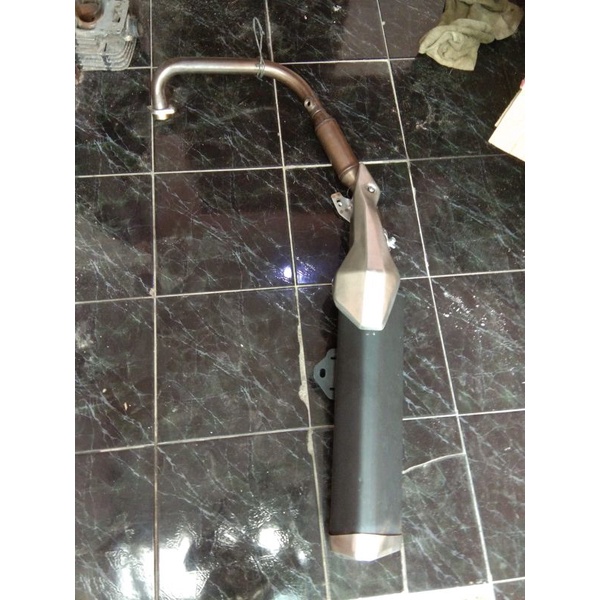 knalpot kawasaki ninja 250 rr mono original mulus