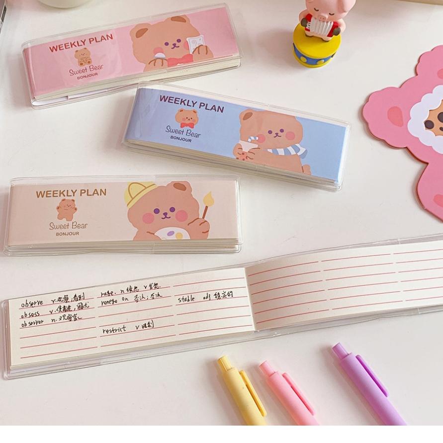 

Kejutan Minggu Ini Buku Weekly Plan Mini Lucu Planner Book Mini Aesthetic - MP02