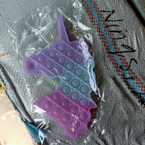 pop it fidget toys UV PELANGI UNICORN - AMONG US - Stitch - Owl UV Import-8