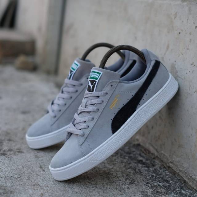 Puma suede grey list black