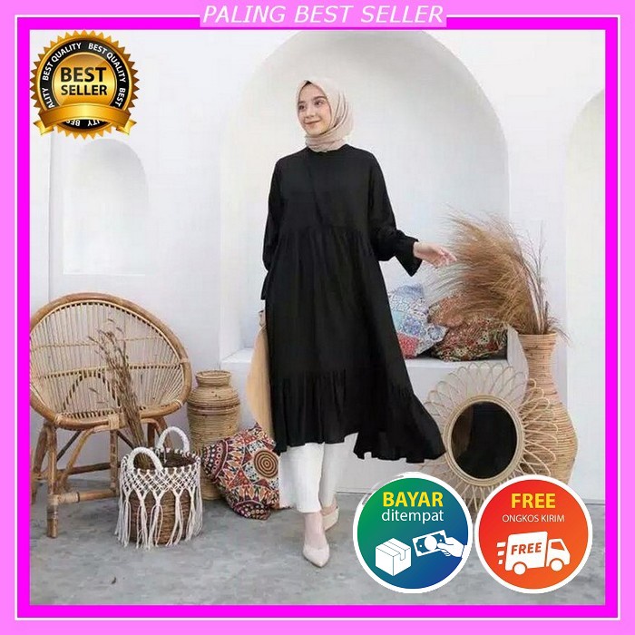 Baju Gamis Brukat Wanita Remaja Terbaru 2022 Model Kekinian Edisi Lebaran Pesta Kondangan Bahan Brok