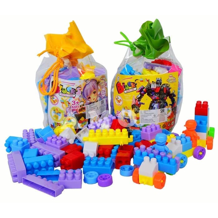 LEGO BLOCK PIP 78 PCS MAINAN EDUKASI ANAK MAINAN ANAK COWOK CEWEK