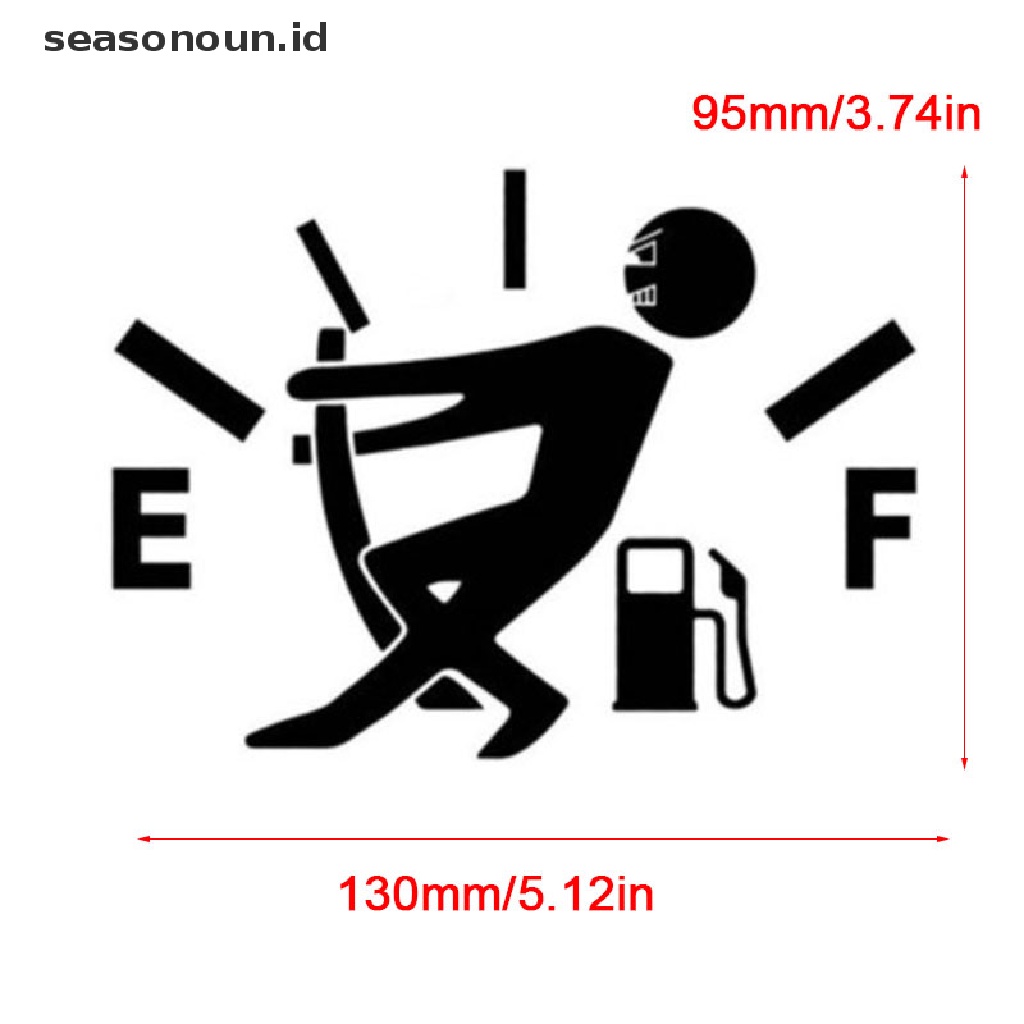 (seasonoun) Stiker Vinyl Motif Tulisan Kosong Untuk Dekorasi Tangki Bensin Motor