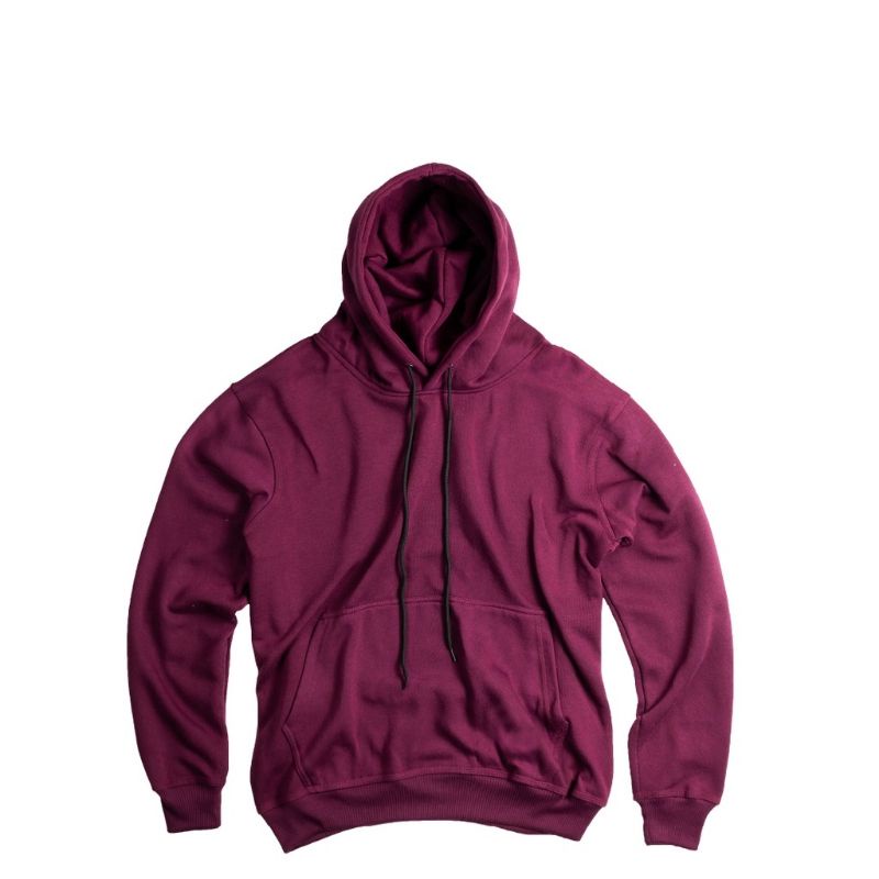 sweater Hoodie polos tebal