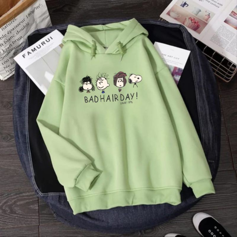 BAD HAIR DAY SWEATER HOODIE WANITA PRIA TERMURAH TERLARIS'