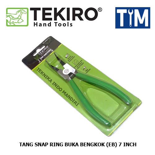 TEKIRO Tang Snap Ring Buka Bengkok (EB) 7 INCH / External Bent 7&quot;