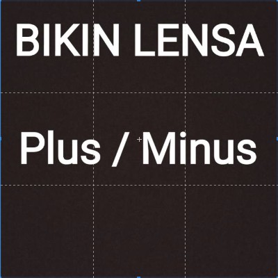 lensa kacamata plus minus