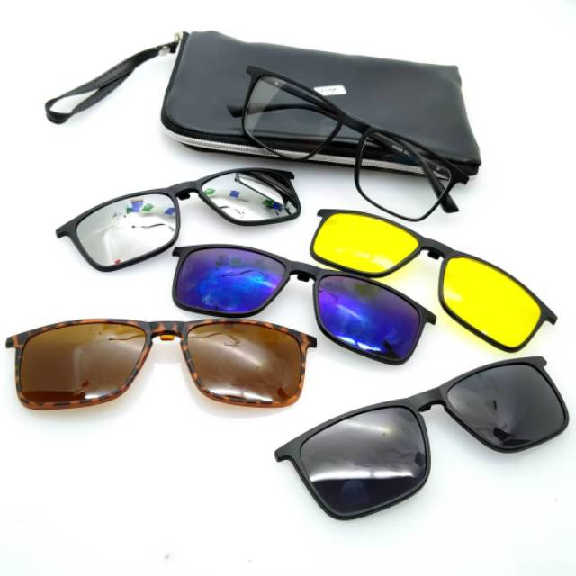 Frame Kacamata Clip on 2249 |  Kaca mata Anti Radiasi | Kacamata Terbaru | Kaca mata Minus