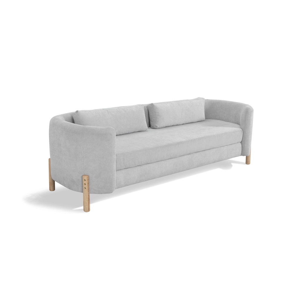 Isiruma Sofa 3 Dudukan dengan Lengan Melengkung PAO Sofa 3 Seater
