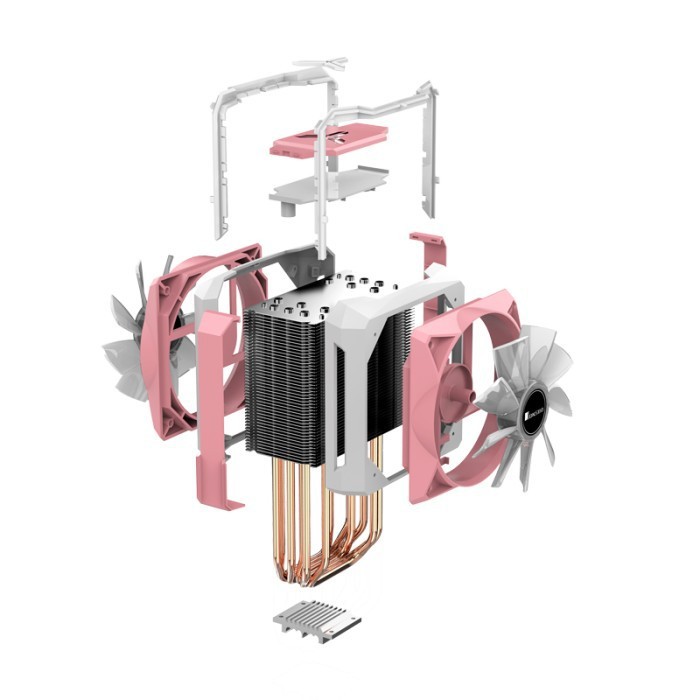 JONSBO CR-1100 PINK Edition CPU Fan Cooling / HSF Cooler ARGB