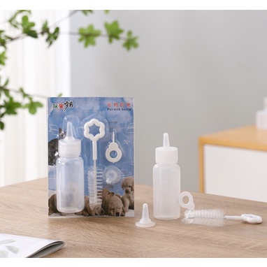 Botol Makan Kucing Anak Kucing Susu Kucing Khusus Kecil Puting Anak Kucing Perangkat Makan Lembut Ba
