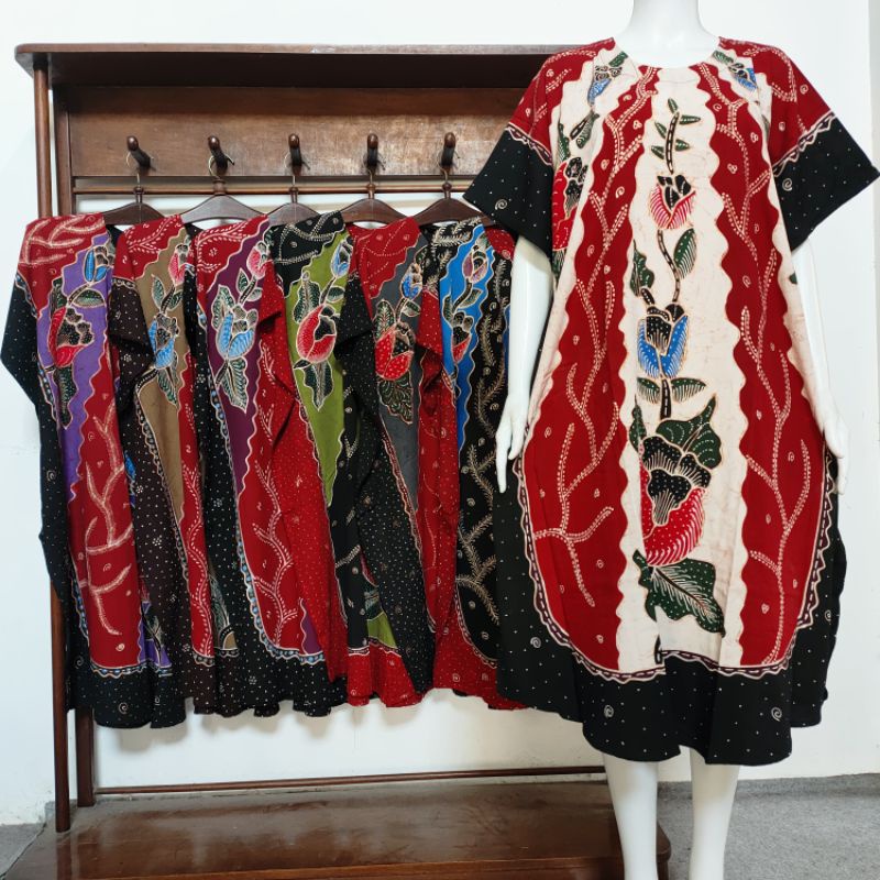 BATIK AIS Daster Kalong Jumbo Tulis Rayon Premium Motif Payung Ld 140