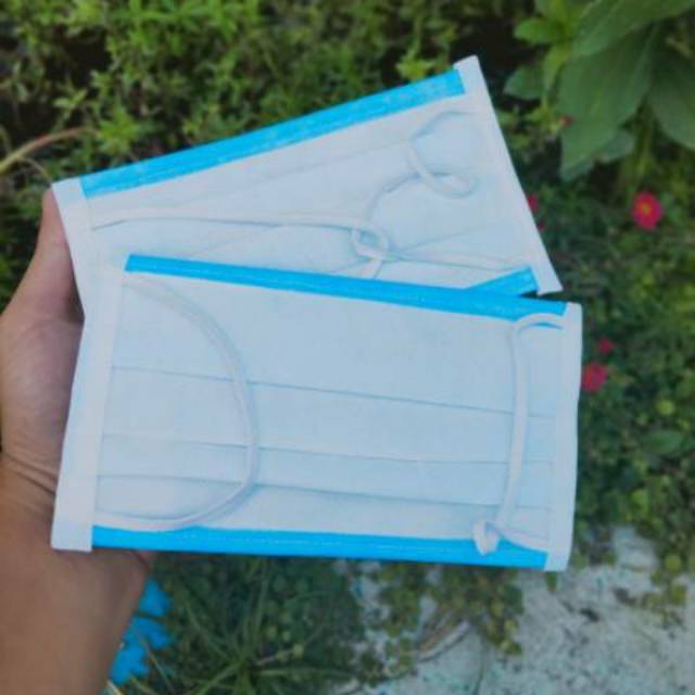 

Premium Masker HIJAB / NONHIJAB kain kesehatan 3 Lapis 3ply 3 ply bahan spunbond earloop