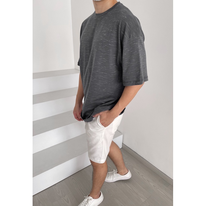 Kadaka MT-0104 Oversized T-Shirt Pria Crewneck Two Tone