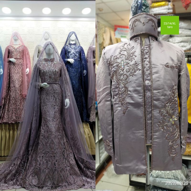 COUPLE GAUN PENGANTIN DUYUNG FULL PAYET// GAUN PENGANTIN COUPLE /WEDDING DRESS