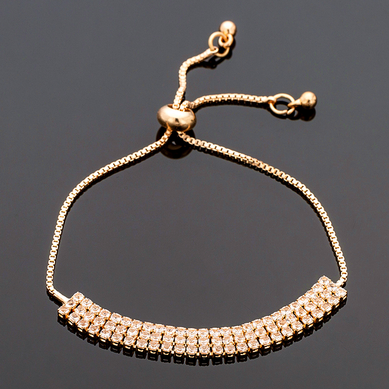 Gelang Titanium Wanita Anti Karat Kristal Mewah Bunga Kupu Desain Korea Bangle Ins Perhiasan Aksesoris Wanita-#9