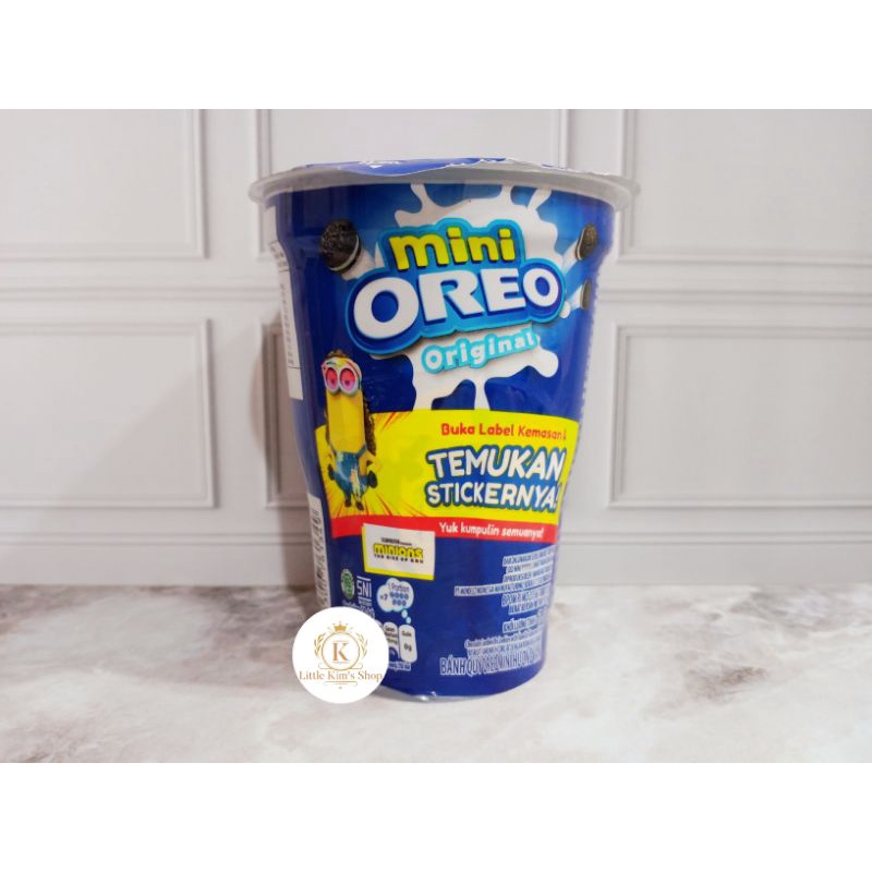 Oreo Biskuit Mini Cup Minions Edition ( Vanilla ) / Mini Oreo Vanilla Minions/ Little Kim's Shop